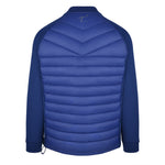 Men's Thinsulate Hybrid Long Sleeve Jacket, Navy. Back view.