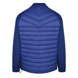 Men's Thinsulate Hybrid Long Sleeve Jacket, Navy. Back view.