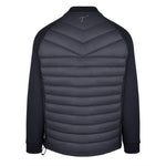 Men's Thinsulate Hybrid Long Sleeve Jacket, Black. Back view.