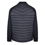 Men's Thinsulate Hybrid Long Sleeve Jacket, Black. Back view.