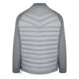 Men's Thinsulate Hybrid Long Sleeve Jacket, Gray. Back view.