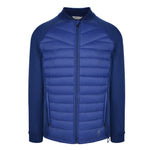 Men's Thinsulate Hybrid Long Sleeve Jacket, Navy. Front view.