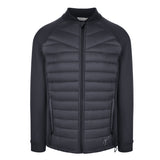 Men's Thinsulate Hybrid Long Sleeve Jacket, Black. Front view.