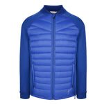 Men's Thinsulate Hybrid Long Sleeve Jacket, Blue. Front view.
