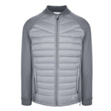 Men's Thinsulate Hybrid Long Sleeve Jacket, Gray. Front view.