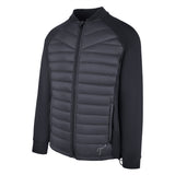 Men's Thinsulate Hybrid Long Sleeve Jacket, Black. 45 degree left view.