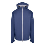 Men's Lightweight Wind Jacket with Hood, Navy, Front View