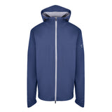 Men's Lightweight Wind Jacket with Hood, Navy, Front View
