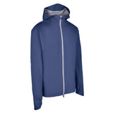 Men's Lightweight Wind Jacket with Hood, Navy, 45 Degree Right View