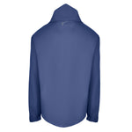 Men's Lightweight Wind Jacket with Hood, Navy, Back View