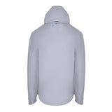 Men's Lightweight Wind Jacket with Hood, Gray, Back View