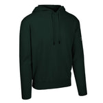 Men's Cashmere Hooded Sweater, Green. 45 degree right view.