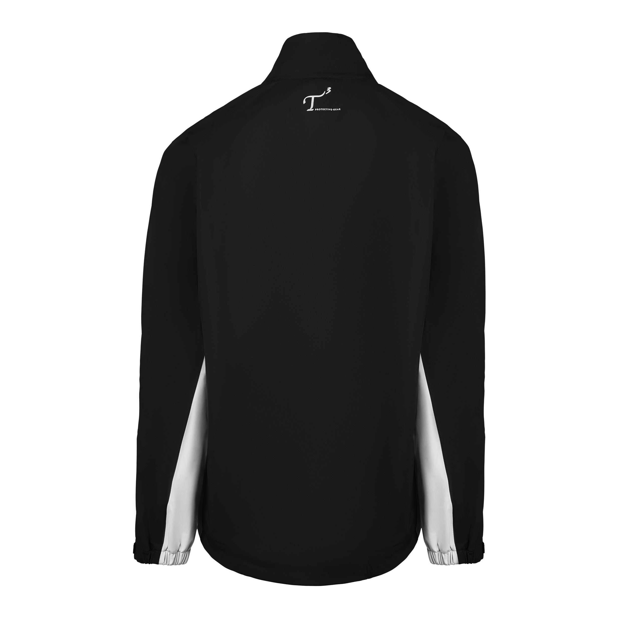 Men's 50 Denier, 180g Polyester Rain Jacket, Black Back View