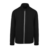 Men's 50 Denier, 180g Polyester Rain Jacket, Black Front View