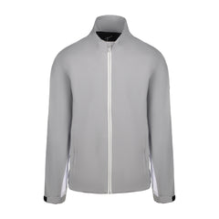 Men's 50 Denier, 180g Polyester Rain Jacket, Gray Front View