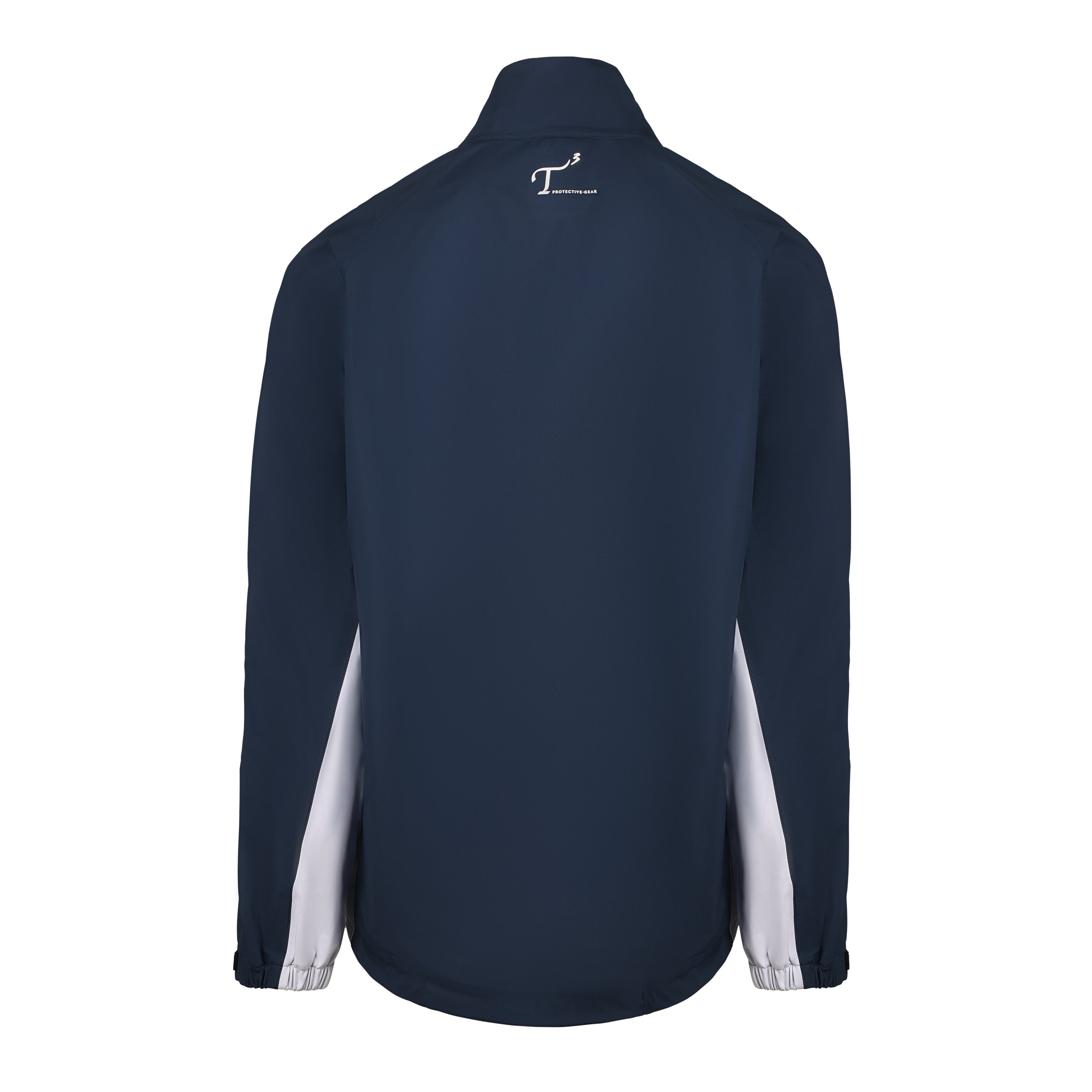 Men's 50 Denier, 180g Polyester Rain Jacket, Navy Back View