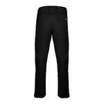 Men's 50 Denier, 180g Polyester Rain Pants, Black, Back View
