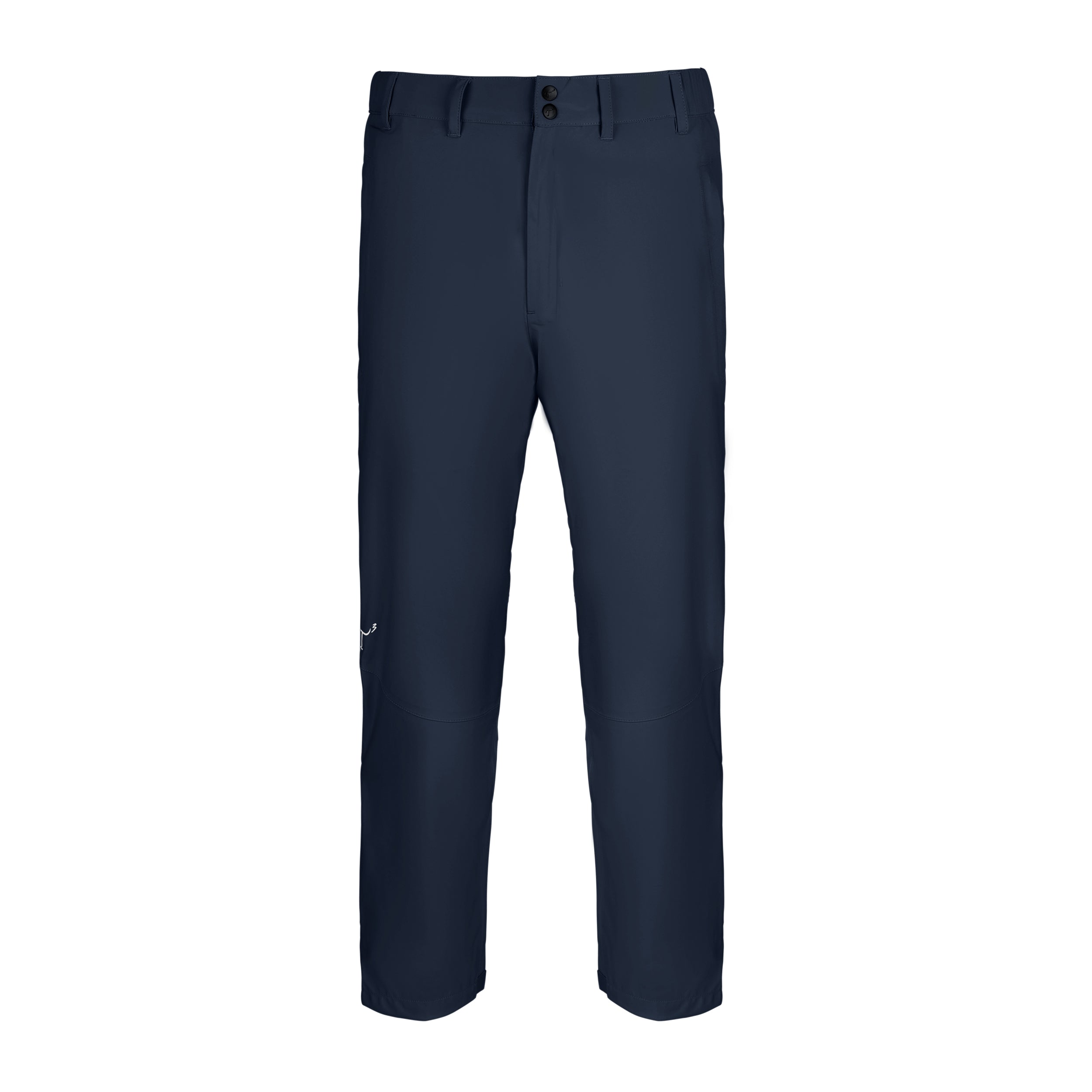 Men's 50 Denier, 180g Polyester Rain Pants, Navy, Front View