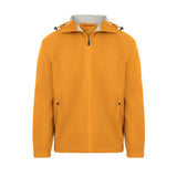 Men's Sport, Lightweight Rain Jacket with Hood, Orange. Front view.