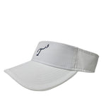 White Performance Phoenix Visor with navy embroidered T3 logo.