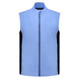 Men's, Full Zip, Waterproof Vest, Light Blue/Navy