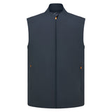 Men's, Full Zip, Waterproof Vest, Gray/Orange