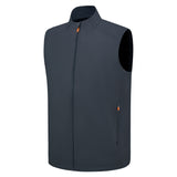 Men's, Full Zip, Waterproof Vest, Gray/Orange