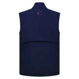 Men's, Full Zip, Waterproof Vest, Navy/Red