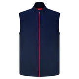 Men's, Full Zip, Waterproof Vest, Navy/Red