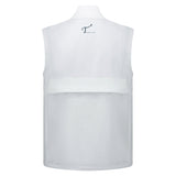 Men's, Full Zip, Waterproof Vest, White/Navy