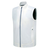Men's, Full Zip, Waterproof Vest, White/Navy