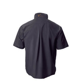 Smokey gray short-sleeve pullover on a white background