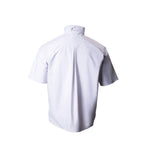 White short-sleeve pullover on a white background