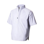 White short-sleeve jacket on a white background
