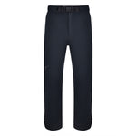 Men's 180g Softshell Rain Pants in Black. Front view.