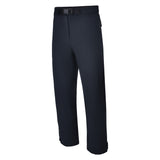 Men's 180g Softshell Rain Pants in Black. 45 degree left view.