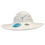 White Coolcore Bucket Hat with navy embroidered T3 logo