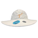 White Coolcore Bucket Hat with orange embroidered T3 logo